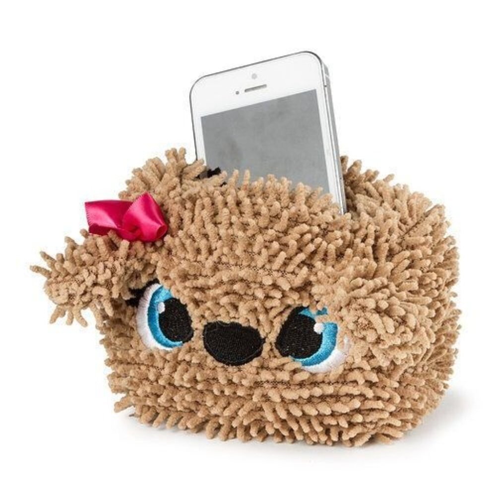 Shaggy Puppy Cell Phone Holder One Size New